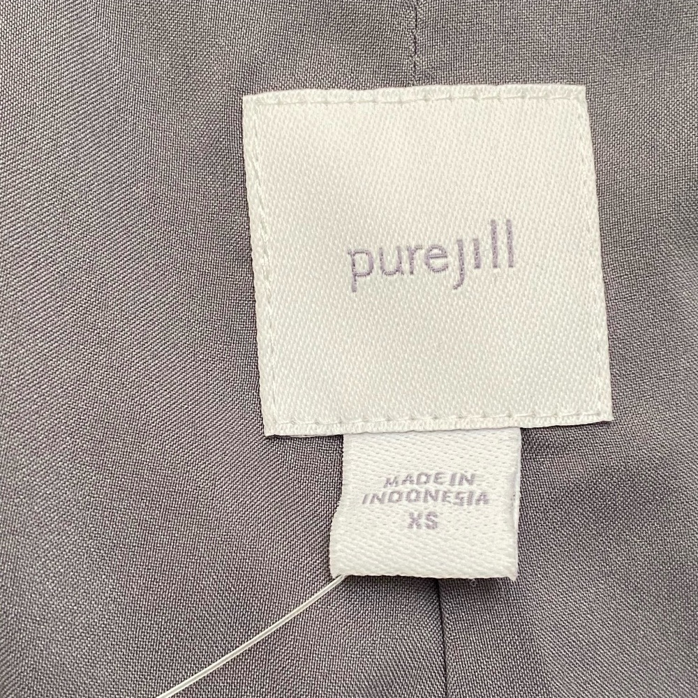 J Jill Velvet Open Jacket Blazer Kimono Nickel Blue Long Sleeve XS NWT - Picture 8 of 12